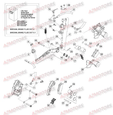 FREINS pour RR-4T-400-14