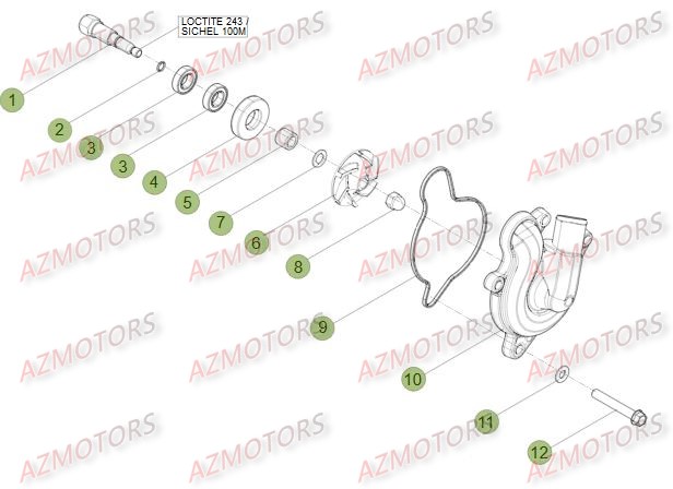 Installation De Refroidissement BETA Pièces Beta RR 4T 400 Enduro - 2014