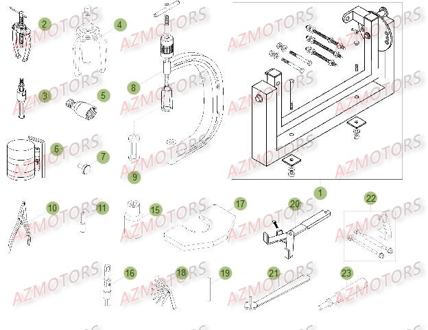 Outillage Special BETA Pièces Beta RR 4T 400 Enduro - 2014