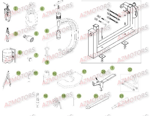 OUTILLAGE SPECIAL BETA RR 4T 400 14