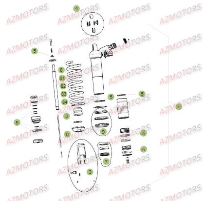 RESSORT AMORTISSEUR 5,0K BETA pour SUSPENSION ARRIERE 2 de RR-4T-400-14
