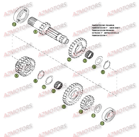 Boite A Vitesses BETA Pièces BETA RR 4T 450 - [2006-2005]