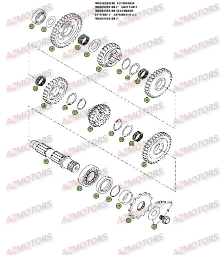 Boite A Vitesses 2 BETA Pièces BETA RR 4T 450 - [2006-2005]