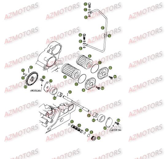 Circuit De Lubrification BETA Pièces BETA RR 4T 450 - [2006-2005]