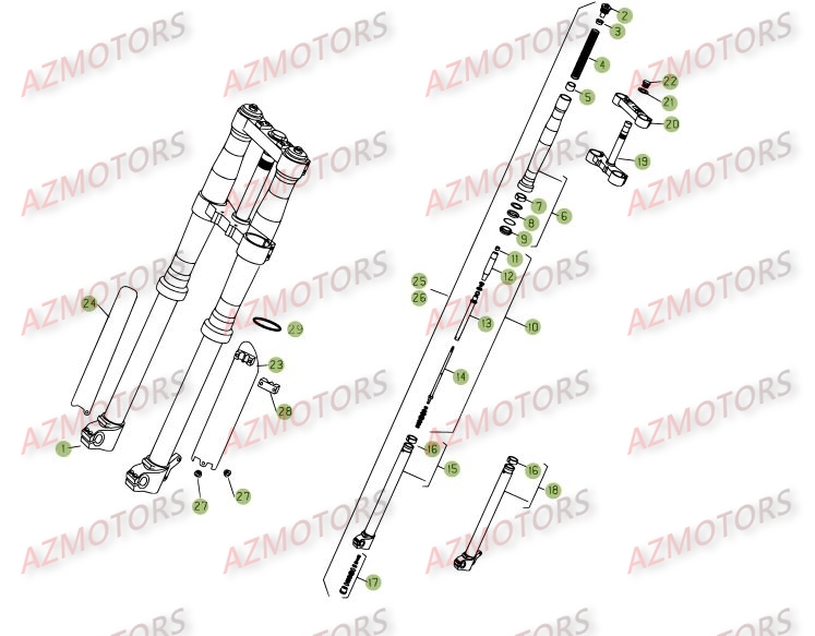 FOURCHE BETA RR 4T 450 06