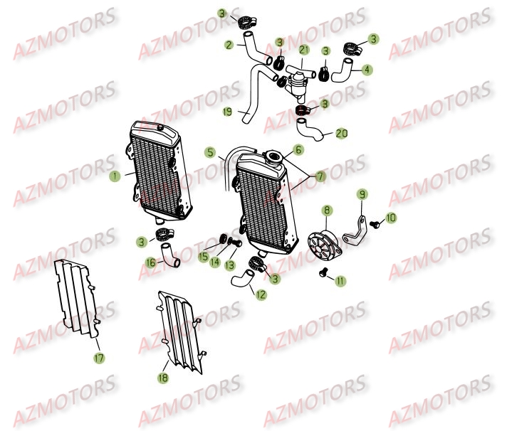 RADIATEUR pour RR-4T-450-06