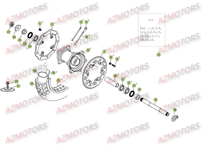 ROUE ARRIERE BETA RR 4T 450 06