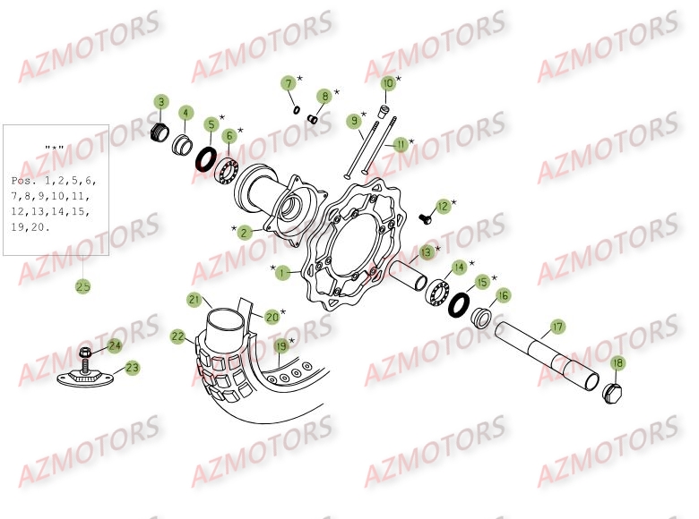 Roue Avant BETA Pièces BETA RR 4T 450 - [2006-2005]