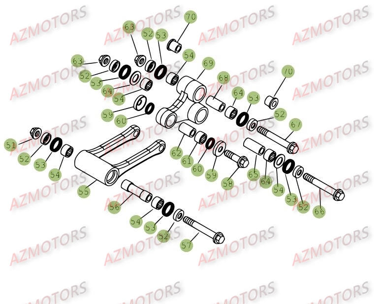 Suspension Arriere 2 BETA Pièces BETA RR 4T 450 - [2006-2005]