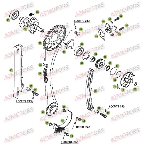 CYLINDRE CULASSE DISTRIBUTION 3 BETA RR 4T 450 09