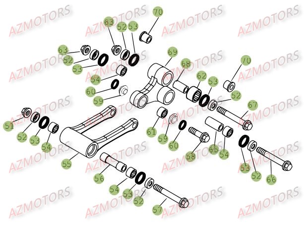 Suspension Arriere BETA Pièces Beta RR 4T 450 Enduro - 2009