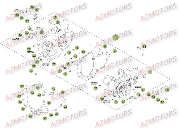 Carter BETA Pièces Beta RR 4T 450 Enduro - 2012