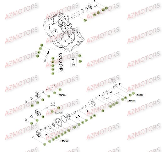 CIRCUIT DE LUBRIFICATION pour RR-4T-450-12