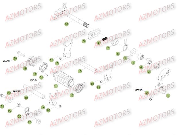 COMMANDE BOITE A VITESSES BETA Pièces BETA RR 4T 450 - [2012]