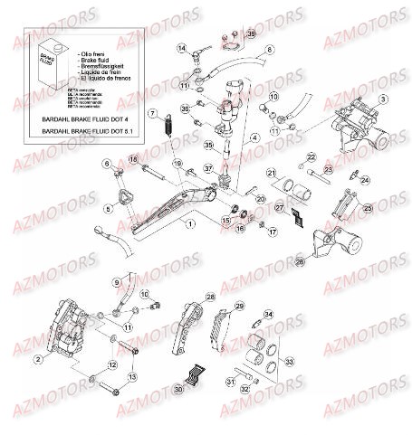 FREINS pour RR-4T-450-12