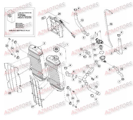 KIT ELECTRO VENTILATEUR RR 4TMY 10 BETA pour INSTALLATION DE REFROIDISSEMENT 2 de RR-4T-450-12