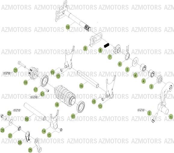 COMMANDE A BOITE A VITESSES BETA Pièces BETA RR 4T 450 - [2013]