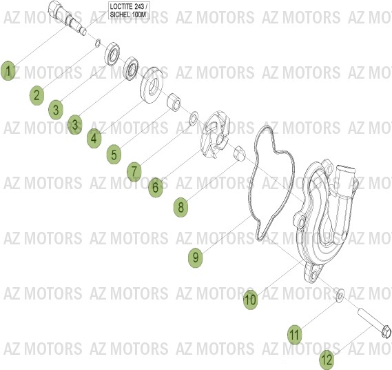 Installation De Refroidissement BETA Pièces Beta RR 4T 450 Enduro - 2013