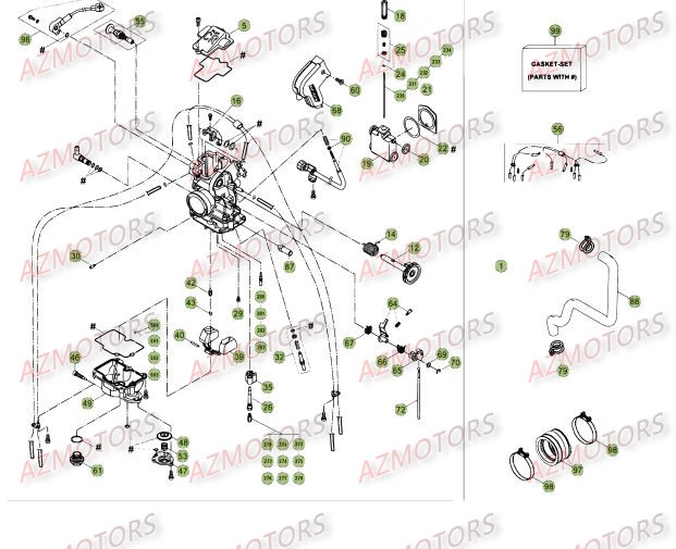 CARBURATEUR BETA Pièces BETA RR 4T 450 - [2014]