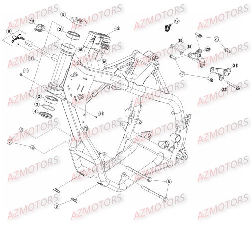 Chassis BETA Pièces Beta RR 4T 450 Enduro - 2014
