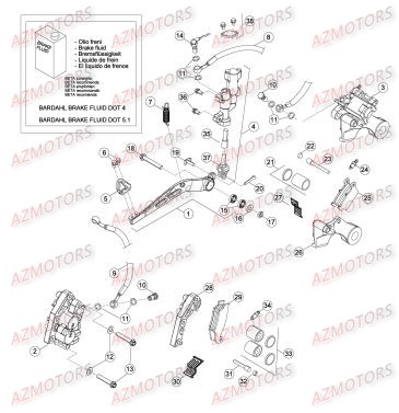 FREINS pour RR-4T-450-14