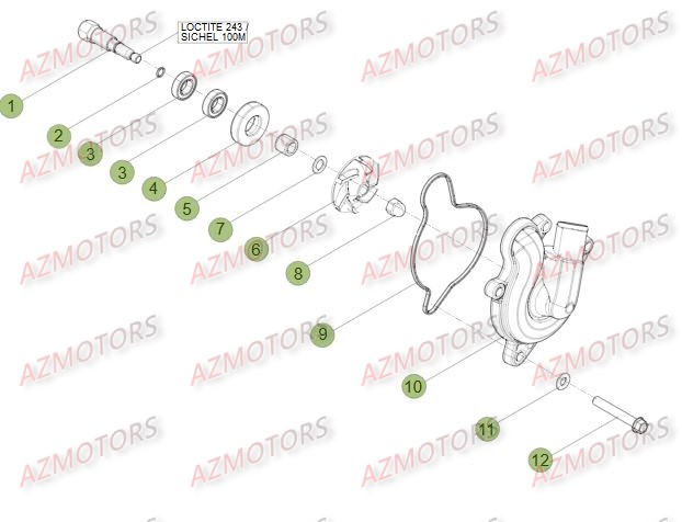 Installation De Refroidissement BETA Pièces Beta RR 4T 450 Enduro - 2014