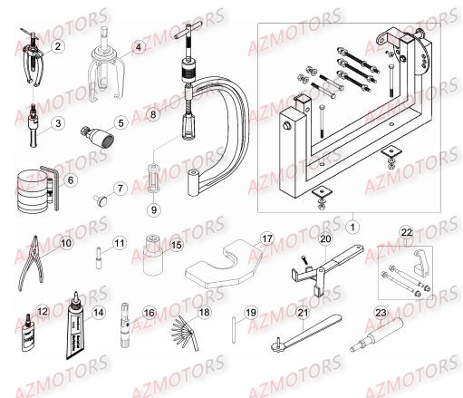 Outillage Special BETA Pièces Beta RR 4T 450 Enduro - 2014