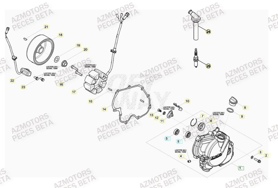 ALLUMAGE BETA Pièces Beta RR 4T 480 Enduro - 2015