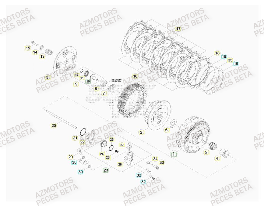 EMBRAYAGE pour RR-4T-480-15