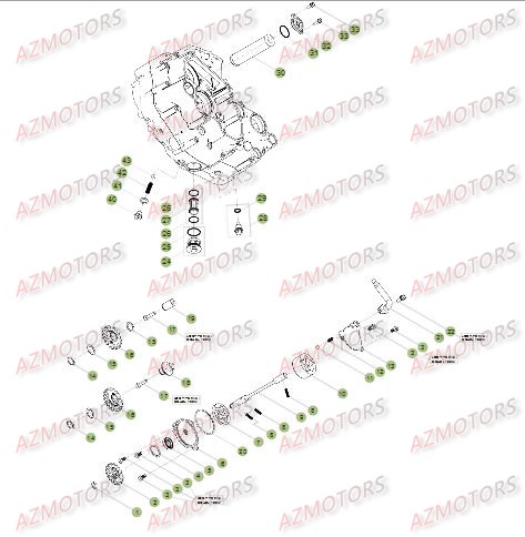 CIRCUIT DE LUBRIFICATION pour RR-4T-498-12