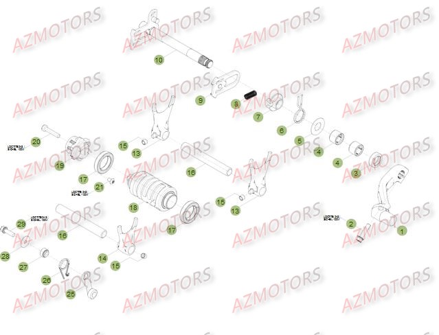 COMMANDE BOITE A VITESSES BETA Pièces BETA RR 4T 498 - [2012]