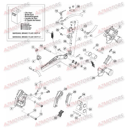 FREINS pour RR-4T-498-12