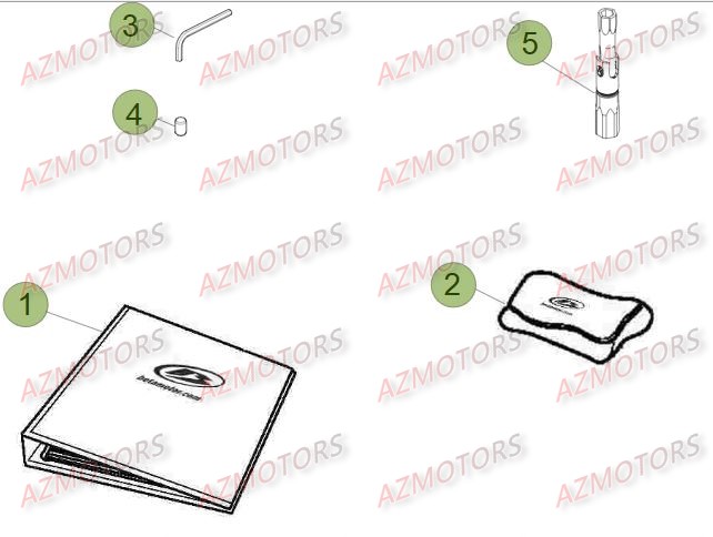Outillage Special 2 BETA Pièces Beta RR 4T 498 Enduro - 2012