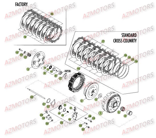 Transmission Principale   Embrayage BETA Pièces Beta RR 4T 498 Enduro - 2012