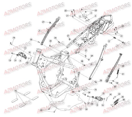 REPOSE-PIEDS BETA pour ACCESSOIRES DU CHASSIS de RR-4T-498-13