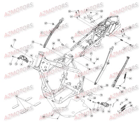 ACCESSOIRES DU CHASSIS BETA RR 4T 498 13