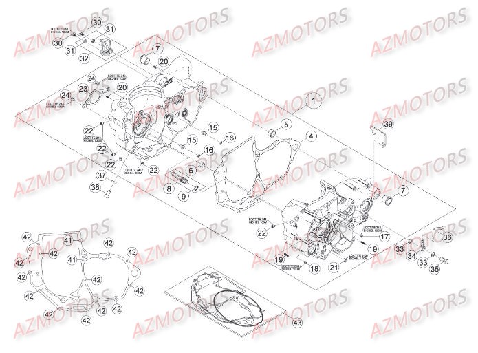 Carter BETA Pièces Beta RR 4T 498 Enduro - 2013