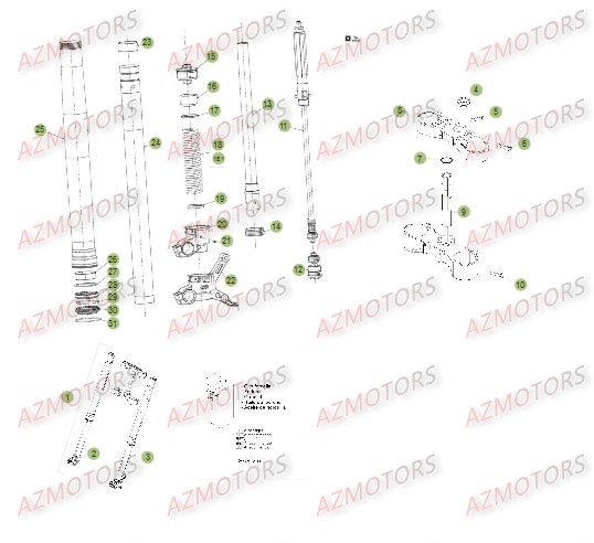 GR. RESSORT K=4,2 N/MM BETA pour FOURCHE DU No SERIE 300517 A 300601 de RR-4T-498-13
