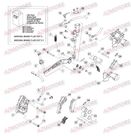 FREINS pour RR-4T-498-13