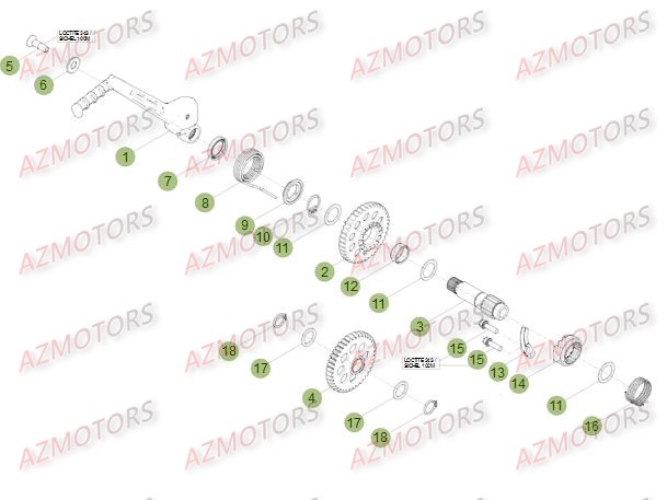 Kick Starter BETA Pièces Beta RR 4T 498 Enduro - 2013