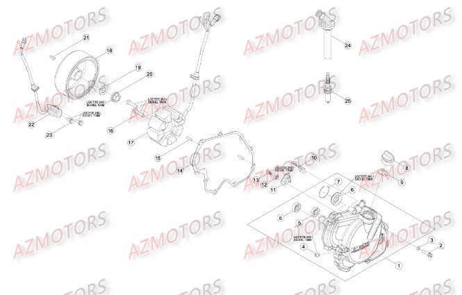 Allumage BETA Pièces Beta RR 4T 498 Enduro - 2014