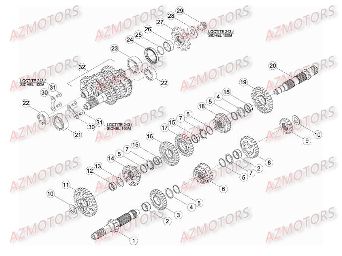 BOITE A VITESSES BETA RR 4T 498 14