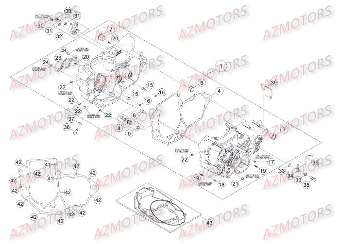 Carter BETA Pièces Beta RR 4T 498 Enduro - 2014