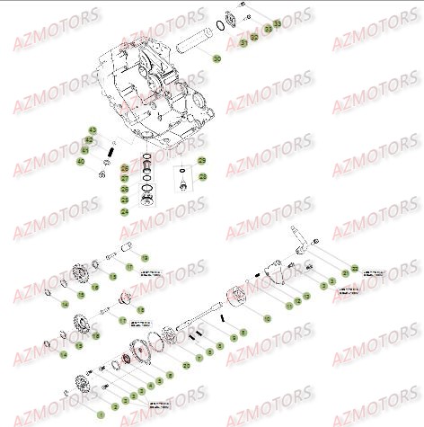 CIRCUIT DE LUBRIFICATION pour RR-4T-498-14