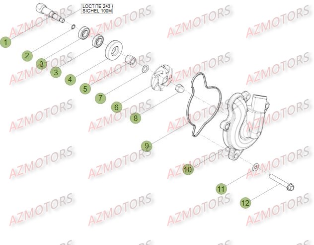 Installation De Refroidissement BETA Pièces Beta RR 4T 498 Enduro - 2014