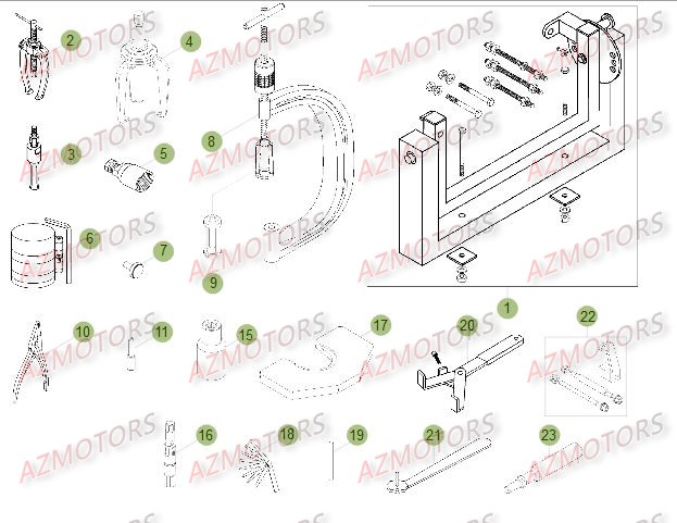 Outillage Special BETA Pièces Beta RR 4T 498 Enduro - 2014