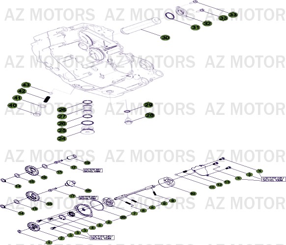 CIRCUIT DE LUBRIFICATION pour RR-4T-520-11