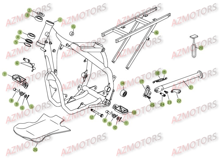 Accessoires Du Chassis BETA Pièces BETA RR 4T 525 - [2006-2005]