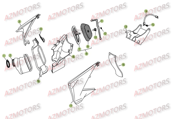 FILTRE AIR BETA pour BOITIER DU FILTRE de RR-4T-525-06