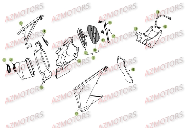 BOITIER DU FILTRE pour RR-4T-525-06